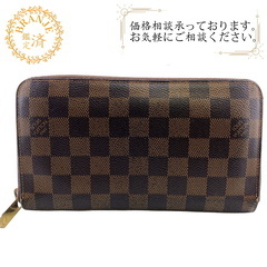 ルイヴィトン LOUIS VUITTON 長財布 ダミエエベヌ ジッピー