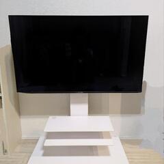 (美品)テレビスタンド　棚板２枚付