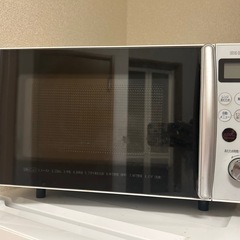 【無料】オーブンレンジ（アイリスオーヤマ・15L・ブラック）引き...