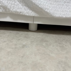 ローベッド　ベッドフレーム　ホワイト　セミダブルの画像