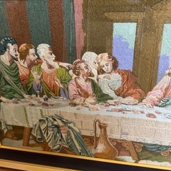 最後の晩餐　刺繍絵の画像