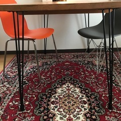 アンティークテーブル・ミッドセンチュリー　ダイニングセットの画像