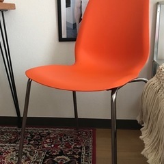 フランスベッド ネオウッド チェアー 椅子 ミッドセンチュリー オレンジ フランスベッド ネオウッド チェアー 椅子 ミッドセンチュリー