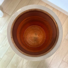 【希少・未使用】未生流 白木製 寸胴花器 5本セット（銅内あり）の画像