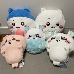 ちいかわ ぬいぐるみ ハチワレ モモンガ カニちゃんの画像