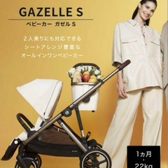 Cybex ガゼルs ベビーカー　シートユニットセット　アーモンドベージュの画像