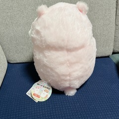 新品タグ付き☆ハムスター時計ぬいぐるみの画像