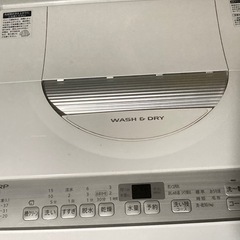乾燥機能付き洗濯機　シャープ　　