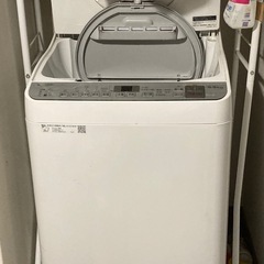 乾燥機能付き洗濯機　シャープ　　の画像
