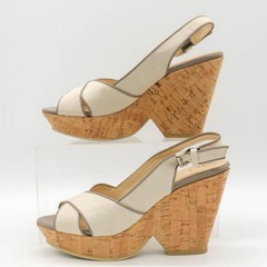 サンダル 厚底 靴 ベージュ レディース SHOE GALLERY OTAの画像