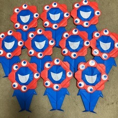 ミャクミャク風　折り紙　10個