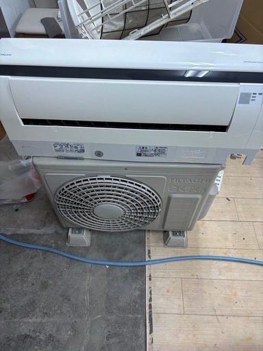 【取付コミコミ】HITACHI RAS-JV22F ルームエアコン 6畳用 白くまくん 主に6畳用 2.2kw 安心 1年保証付き✅
