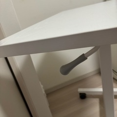 昇降デスク　ホワイトの画像