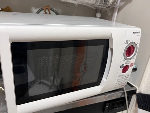 X64-45 National 電子レンジ NE-S12-5(50Hz) 未使用 National（ナショナル）NE‑S12 電子レンジ (もも) 西国立の