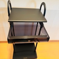 未使用美品　クラシックな黒のテレフォンラック　ネジ巻き＆フック付き！の画像