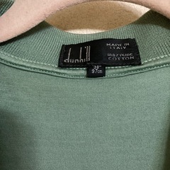 ダンヒル　半袖ポロシャツ　若草色　made in italy サイズMの画像
