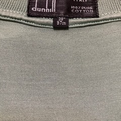 ダンヒル　半袖ポロシャツ　若草色　made in italy サイズMの画像