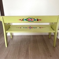 【値下げ】インポート ベンチ・長イス(輸入家具・トールペイント)の画像