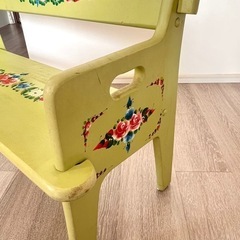 【値下げ】インポート ベンチ・長イス(輸入家具・トールペイント)の画像