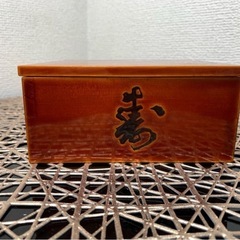 配送可能　飛騨春慶塗　 菓子器 木製 漆芸 漆器 重箱 伝統工芸 茶道具 小物入れ 茶懐石　箱付　工芸品　古道具　アンティーク　骨董　古董　古玩の画像