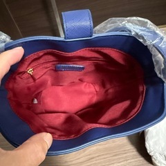 ［新品タグ付き］アンドシュエット　バケツ型チェックバッグの画像