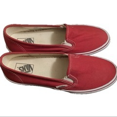 VANS スリッポン レッド 赤 スニーカーの画像
