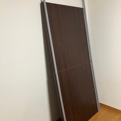 パーテーション　木目調　突っ張り棒の画像