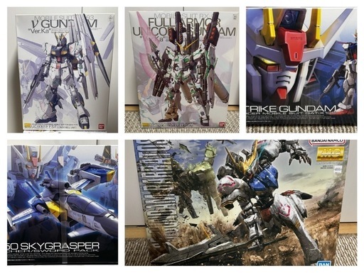 「大人気 新入荷 新品」に該当するファッション通販 ガンプラまとめ売り（MG3キット、RG2キット） (スチールウール ロボット