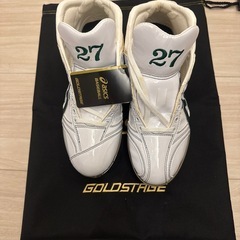 新品未使用】アシックスゴールドステージオーダースパイク革底