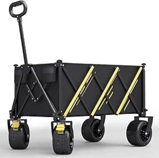【キャリーワゴン 2025強化版 桜の季節限定】大容量 耐荷重180KG キャリーワゴン キャリーカート キャンプカート 長物対応 取