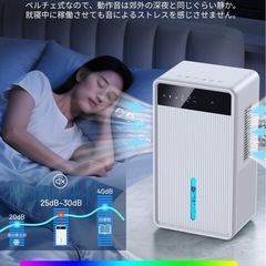 【新品未使用】除湿機 小型 じょしつき 大容量 デュアルコア除湿機 静音 強力除湿 衣類乾燥の画像