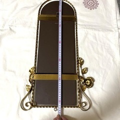 大幅値下げ❗️アンティーク＆ローズデザイン　ミラー の画像