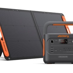 【新品】3点セット　Jackery ポータブル電源 1台＋ソーラーパネル 1枚＋専用バッグの画像