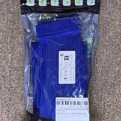 【新品】Loogdeelサッカーソックスふくらはぎスリーブ 青L 1ペアの画像