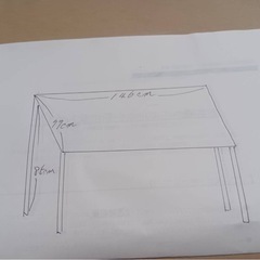 家具  ガラス板デザインテーブルの画像