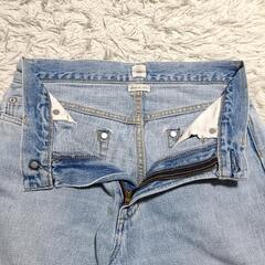 SEA シー ウォッシュ加工 デニムパンツ ジーンズ 24 S〜M 日本製 コットン レディースの画像