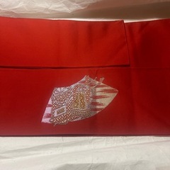 🔴着物　帯（赤）の画像