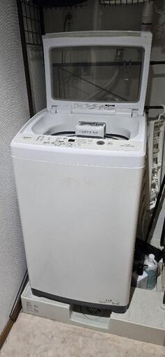 名古屋一部配送無料　アクア　洗濯機　7kg AQW-V7M 21年 AQUA AQW-V7M(W) 洗濯機 7.0kg (えりまま) 自動車学校前の生活