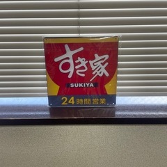 ブリキ看板 すき家 新品未使用 約20×20cmの画像