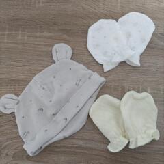 ベビー帽子 ミトンの画像