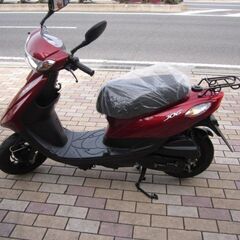 ヤマハJOG中古車入荷致しました！リフレッシュメンテナンス済みです。レッドメタリック！の画像