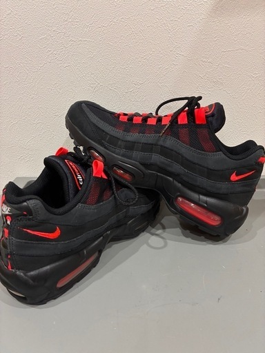 ナイキ エアマックス95 ブラック レーザー クリムゾン 25.5センチ