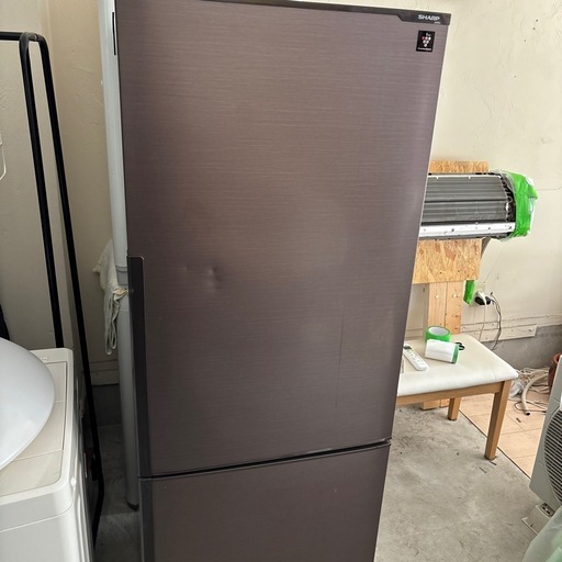 冷蔵庫 シャープ プラズマクラスター 2ドア 271L SD-PD27C-T