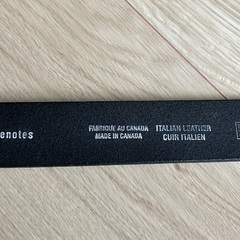 ベルト イタリアンレザー Bluenotes カナダ製 ブラックの画像
