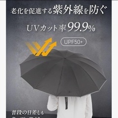 メンズ　折りたたみ傘　日傘　特大サイズ　の画像