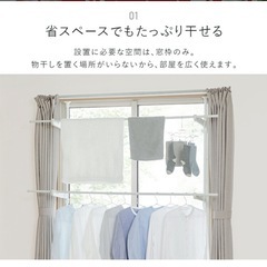 アイリスオーヤマ　室内物干し の画像