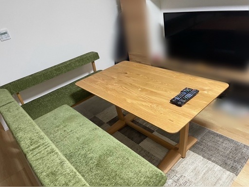 受付7/15まで❕値下げ中✨️バラ売り◎状態◎人気ブランドMOKOAおしゃれなダイニングテーブル&ソファセット(LIVING HOUSE)