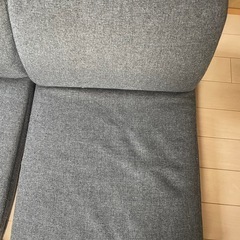 フロアコーナーソファ　3点セット　グレーの画像