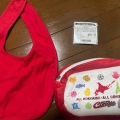 北海道コンサドーレ札幌　スタイ　ポーチ　にじさんじ　コラボ缶バッジ　コンサドーレの画像