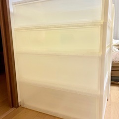 無印の衣装ケース、小4セット、大4セットの画像